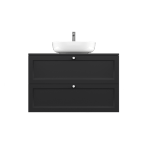 RUBINO | Signal black 80 | szafka wisząca pod umywalkę