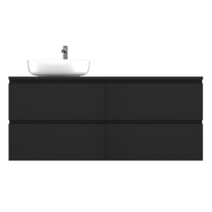 YUBI | Signal black 120 | szafka wisząca pod umywalkę