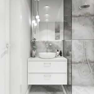 AURUM | Signal white 80 | szafka wisząca pod umywalkę