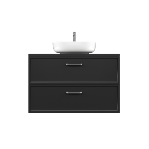 AURUM | Signal black 80 | szafka wisząca pod umywalkę