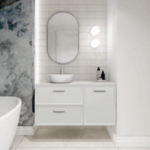 AURUM | Signal white 100 | szafka pod umywalkę z drzwiczkami