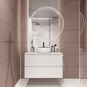 KONA | Signal white 80 | szafka wisząca pod umywalkę