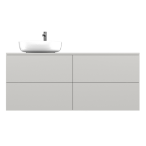 SIMPLI | Jasna szarość 120x50 | szafka wisząca pod umywalkę