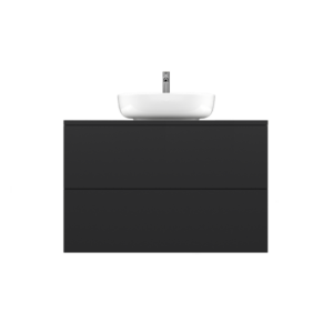 SIMPLI | Signal black 80 | szafka wisząca pod umywalkę