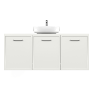 AURUM | Signal white 120x50 | szafka pod umywalkę z drzwiczkami