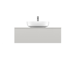 SIMPLI | Soft Grey 80x25 | szafka pod umywalkę z szufladą