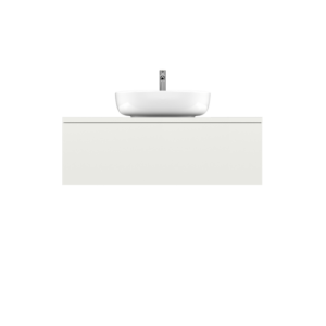 SIMPLI | Signal white 80x25 | szafka pod umywalkę z szufladą