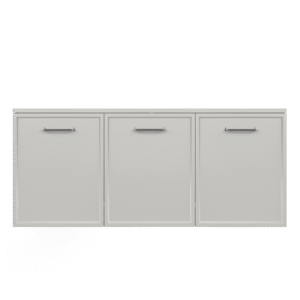 AURUM | Soft Grey 120x50 | pojemna komoda z drzwiczkami