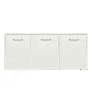 AURUM | Signal White 120x50 | pojemna komoda z drzwiczkami