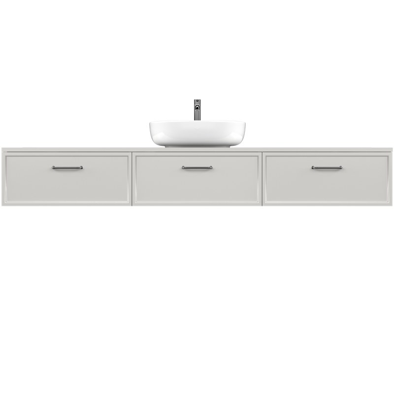 AURUM Soft Grey 180×25 szafka łazienkowa z szufladami