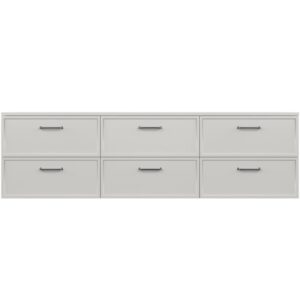AURUM Soft Grey 180×50 komoda z szufladami