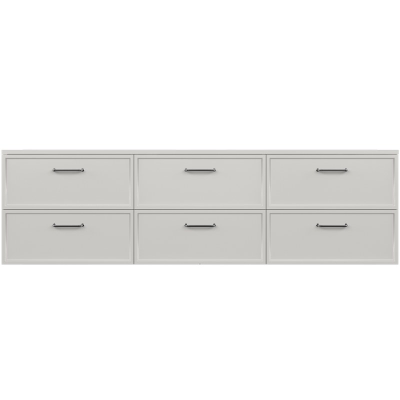AURUM | Soft Grey 180×50 | komoda z szufladami
