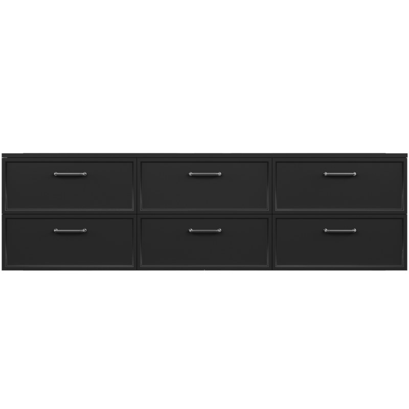 AURUM Signal Black 180×50 komoda z szufladami