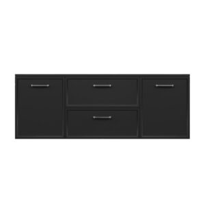 AURUM | Signal Black 140×50 | komoda z szufladami