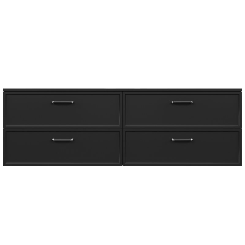 AURUM | Signal Black 160×50 | komoda z szufladami