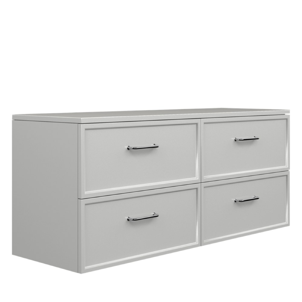 AURUM Soft Grey 120×50 komoda z szufladami