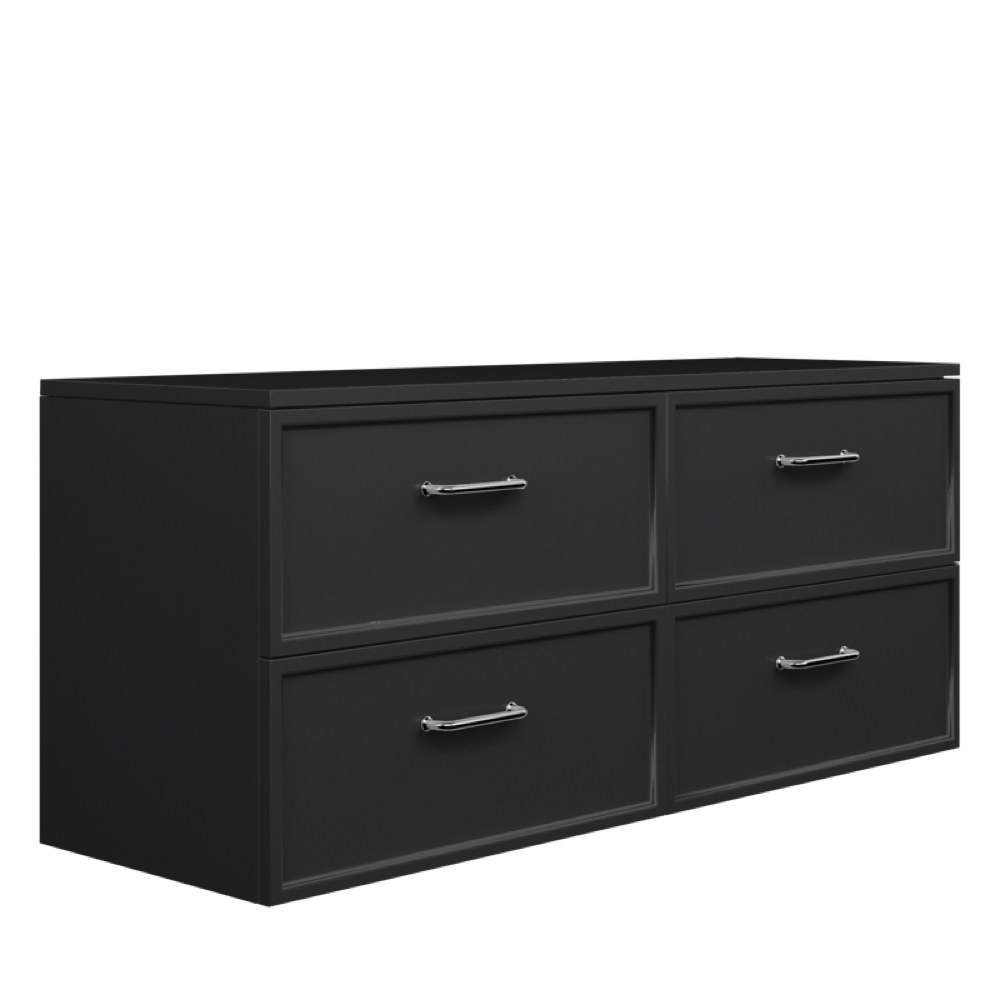 AURUM Signal Black 120×50 komoda z szufladami