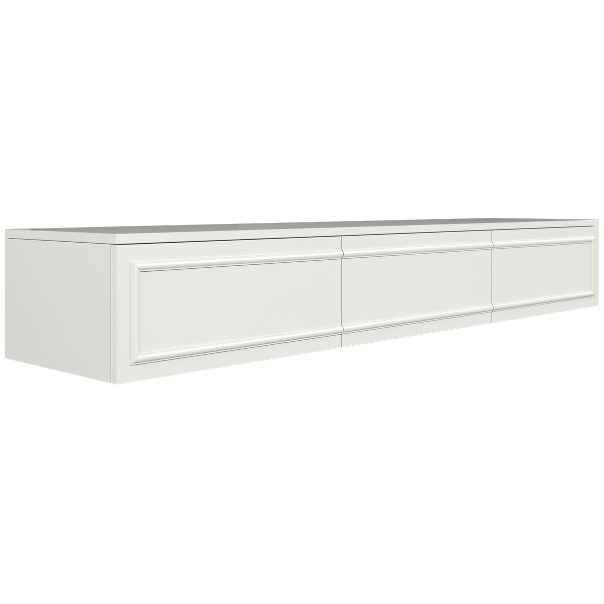 Szafka ze sztukateryjnym frontem 180 cm Signal White