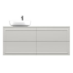 MOLDI Soft Grey 120×50 szafka ze sztukateryjnym frontem